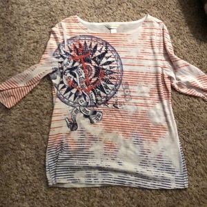 Cute nautical theme shirt. Perfect for vacation